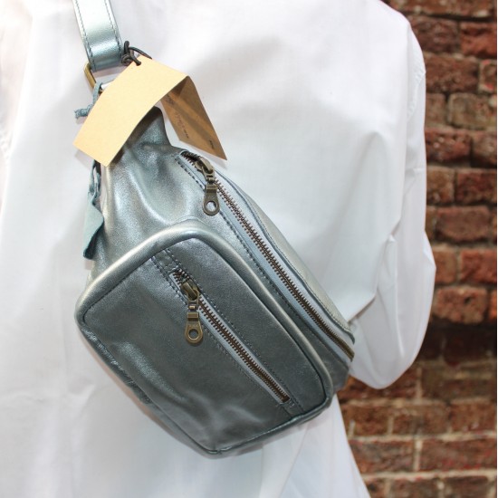 Silver Bum Bag Fanny Bag